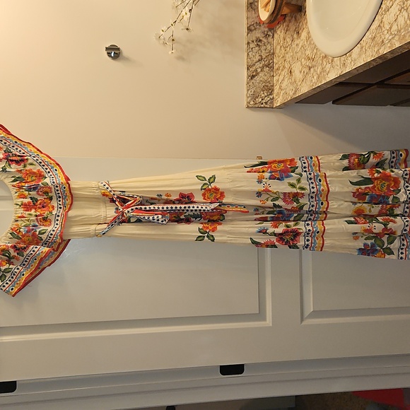 Flying Tomato Poetic Love Floral Maxi Dress S, Floral, Multi, Tropical, Boho - Picture 5 of 10